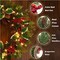 Christmas Decorations, Pre-Lit Christmas Door Wreath with Lights for Outdoor Window Wall Xmas Winter Decor, 24 Inch Lighted Christmas Wreaths for Front Door
